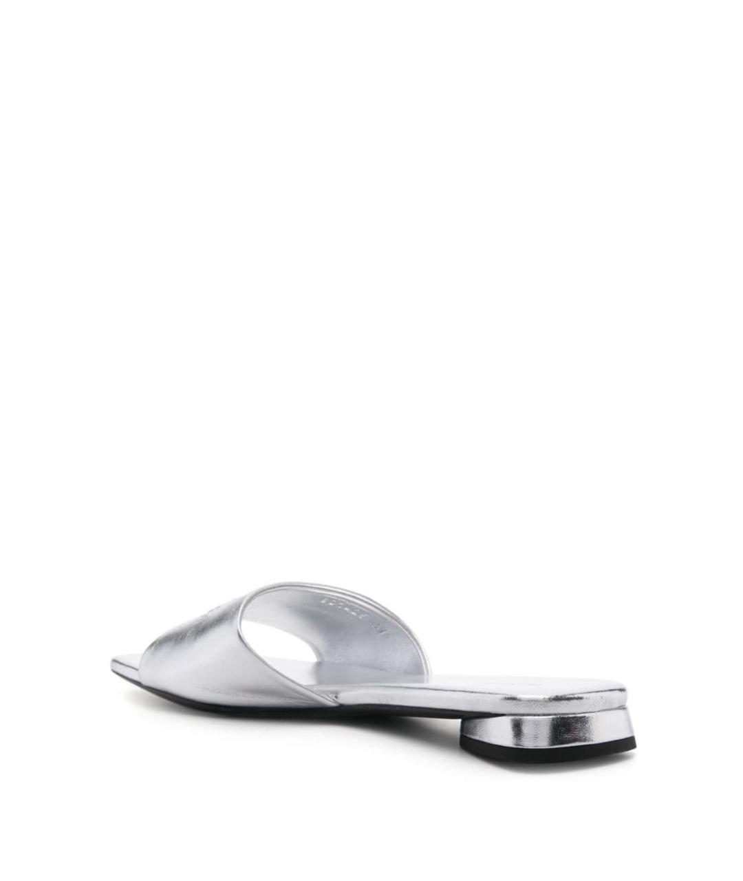 BALENCIAGA Серебряные босоножки, фото 5