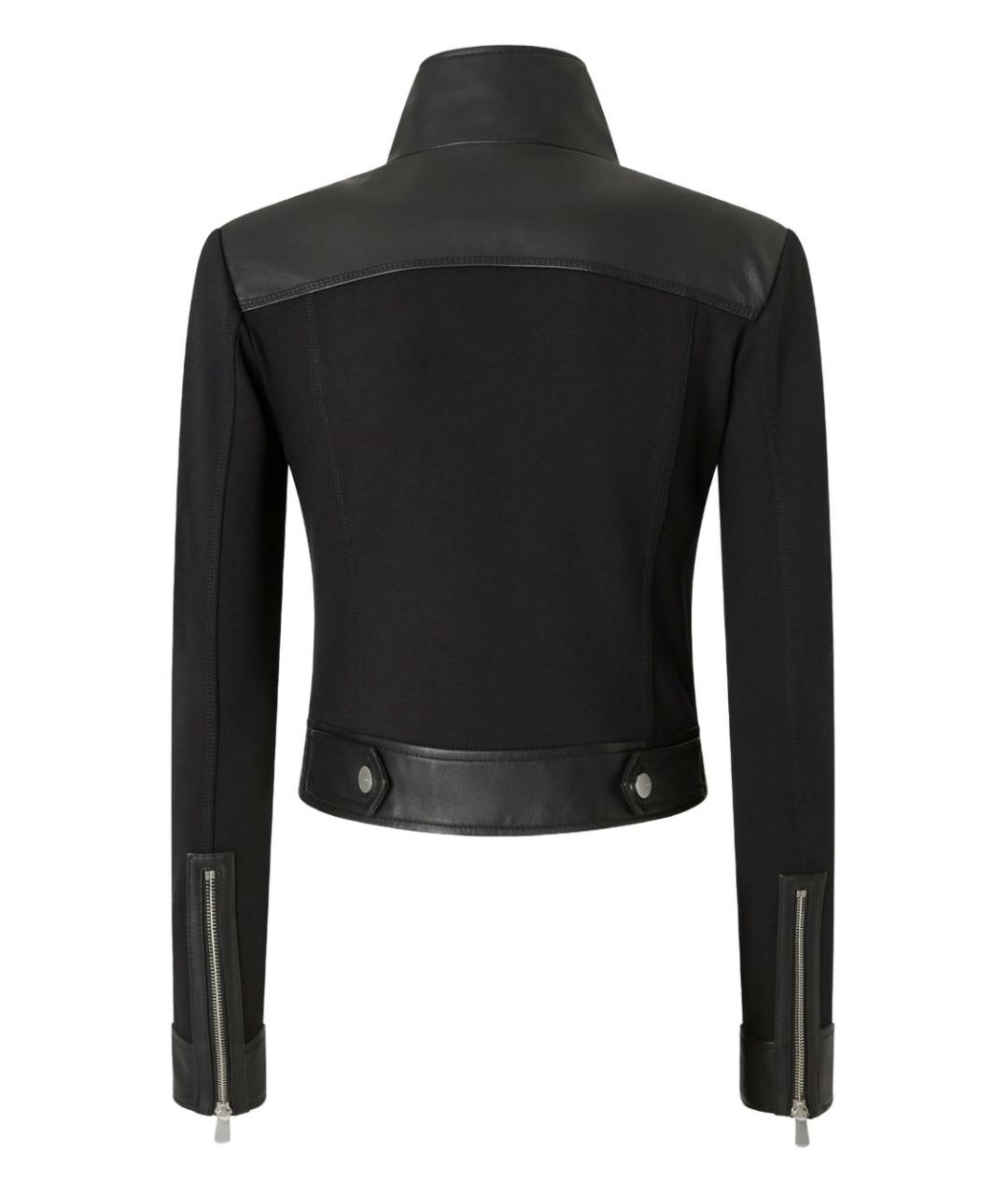 PINKO Черная кожаная куртка, фото 2
