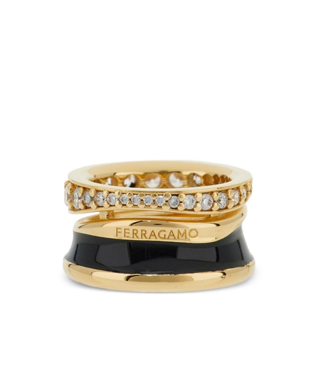FERRAGAMO Золотое латунное кольцо, фото 1