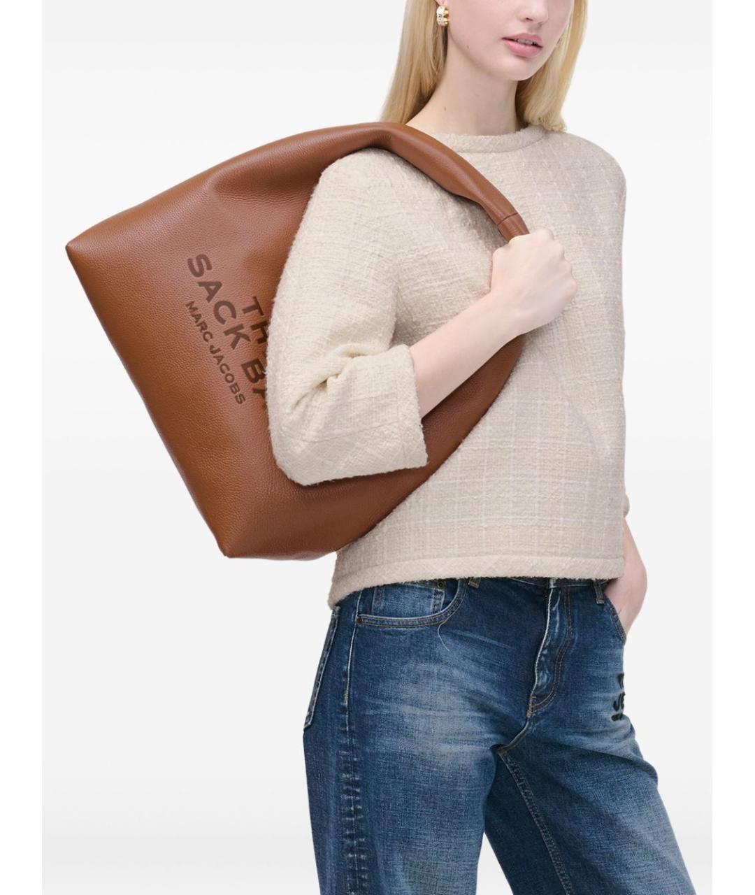 MARC JACOBS Коричневая кожаная сумка через плечо, фото 3