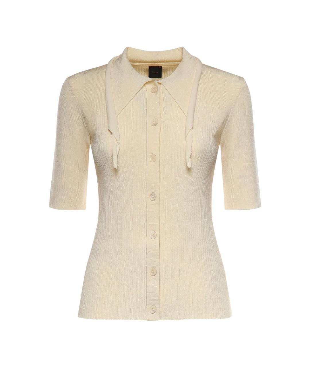 PINKO Бежевая футболка, фото 1