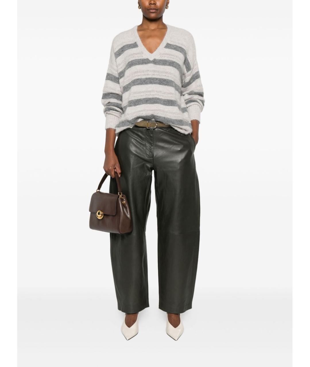 TWIN-SET Серый шерстяной джемпер / свитер, фото 2