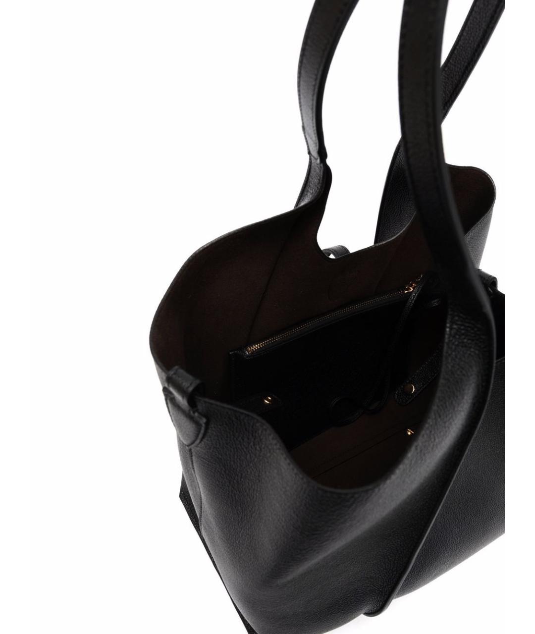 TOD'S Черная кожаная сумка тоут, фото 2