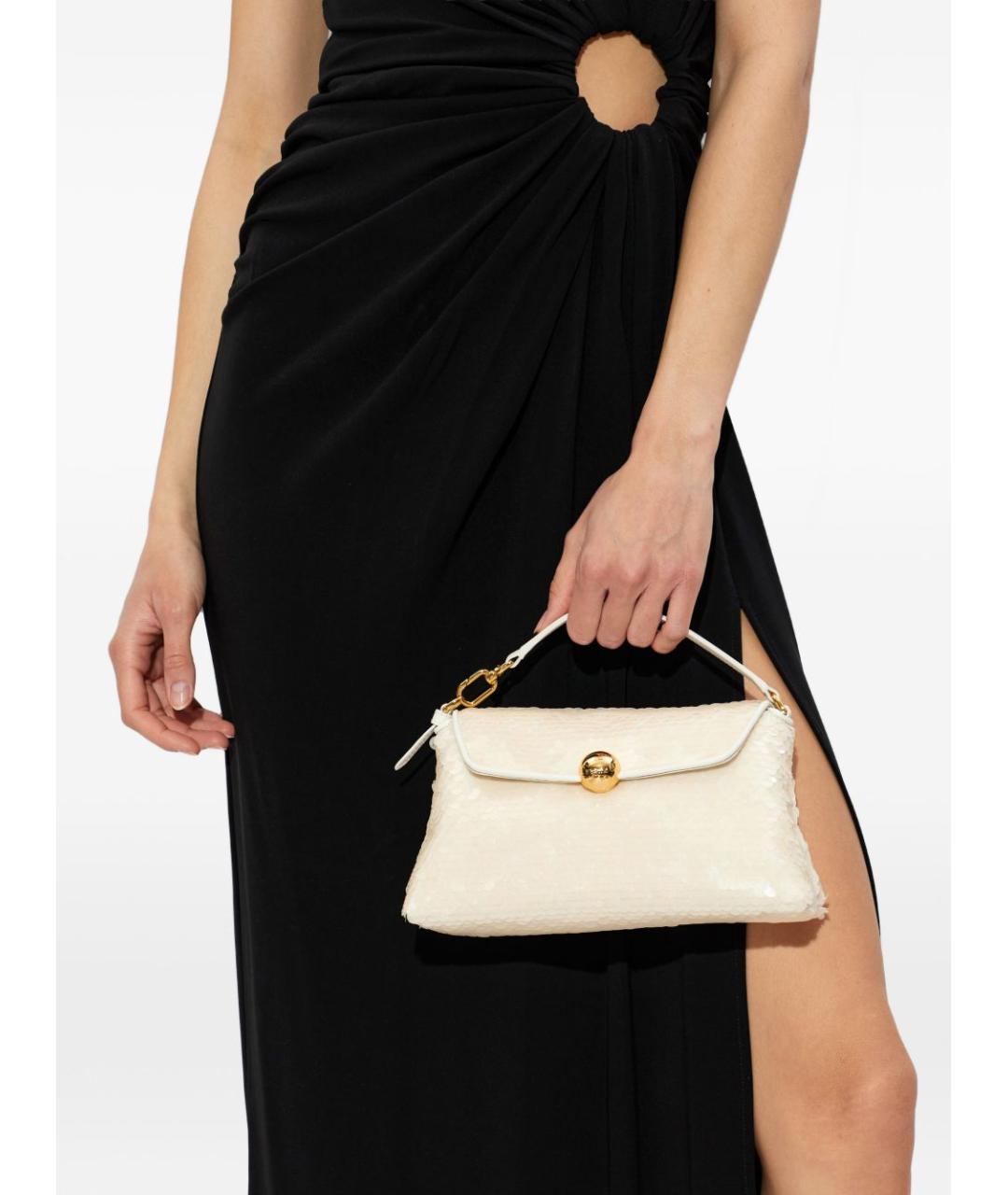 FURLA Бежевая кожаная сумка с короткими ручками, фото 3