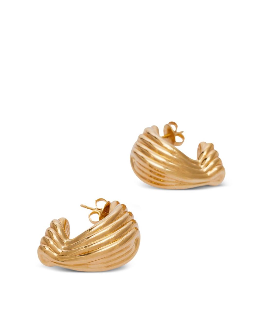 BOTTEGA VENETA Золотые серебряные серьги, фото 2