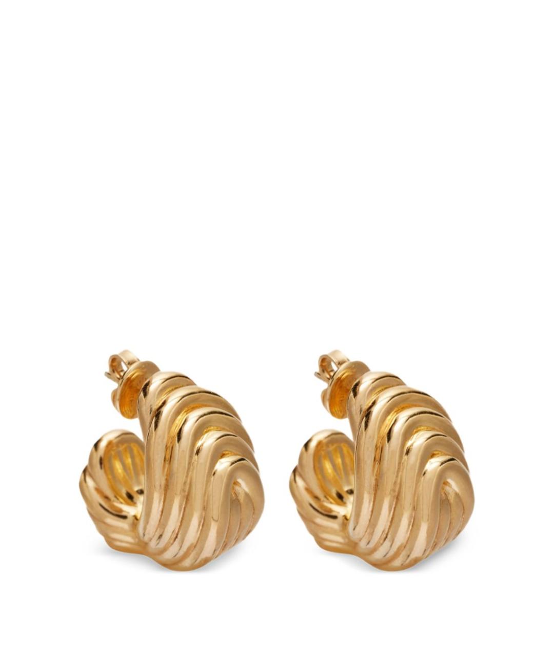 BOTTEGA VENETA Золотые серебряные серьги, фото 1