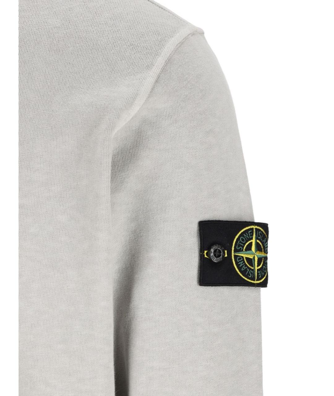STONE ISLAND Серый джемпер / свитер, фото 3