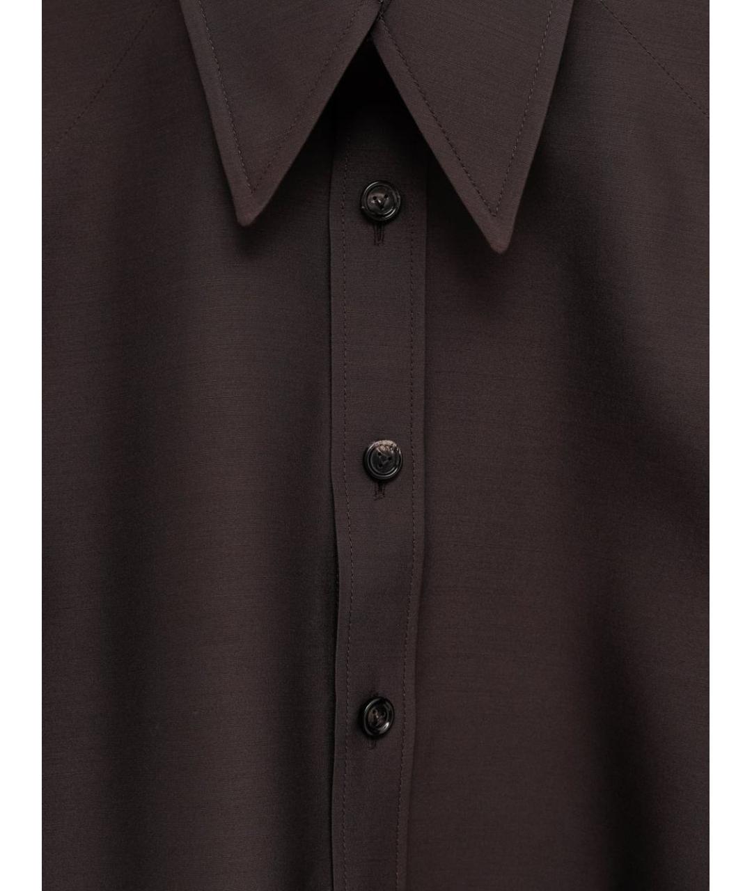 BOTTEGA VENETA Коричневая рубашка, фото 3
