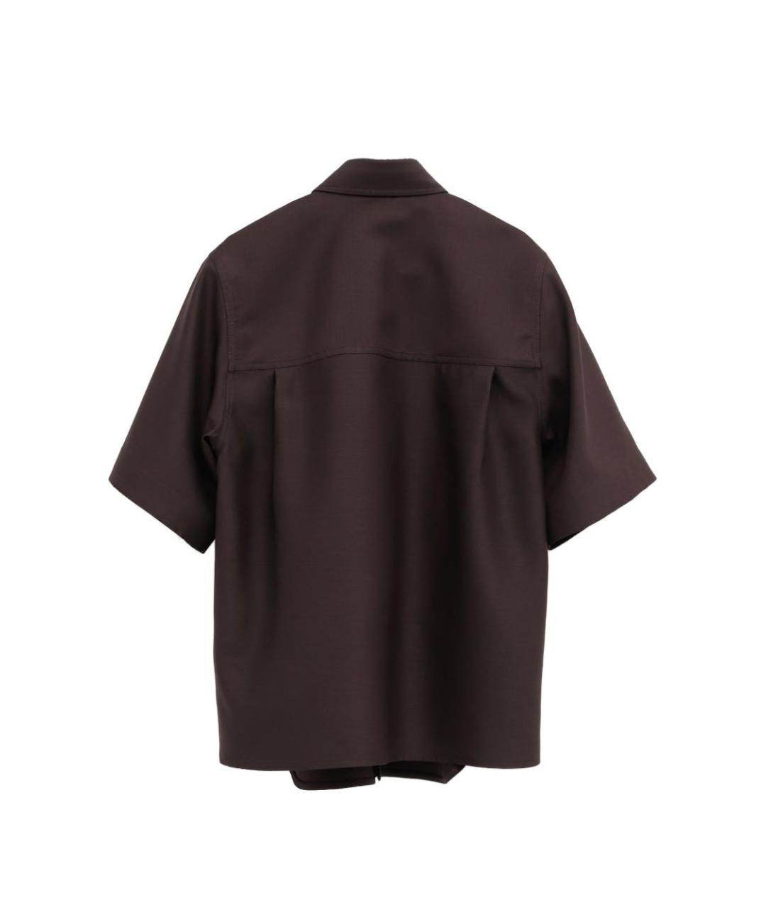 BOTTEGA VENETA Коричневая рубашка, фото 2