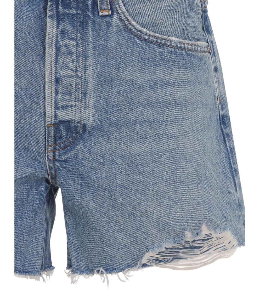 AGOLDE Голубые хлопковые шорты, фото 3