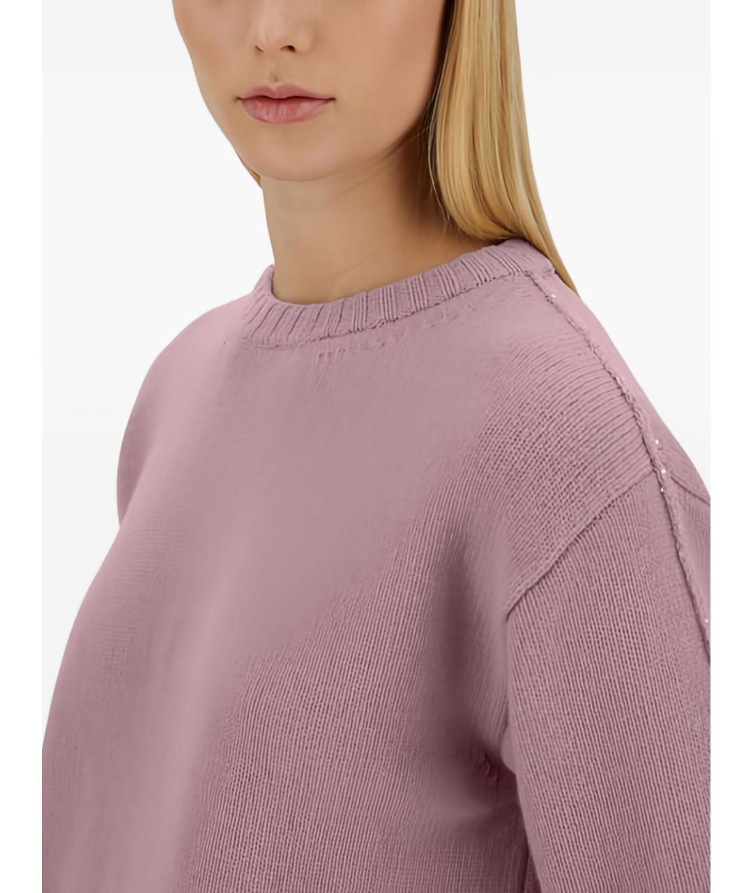 HERNO Розовый шерстяной джемпер / свитер, фото 4