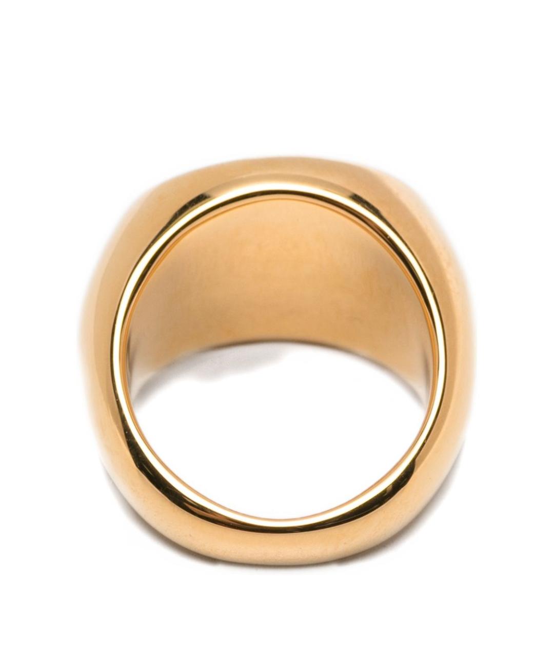 JIL SANDER Золотое латунное кольцо, фото 2