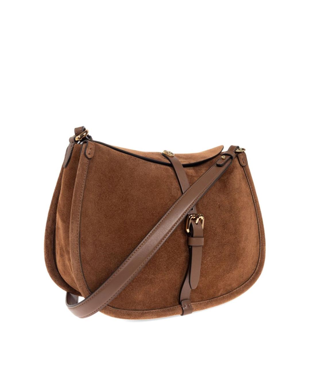 ETRO Коричневая замшевая сумка через плечо, фото 3