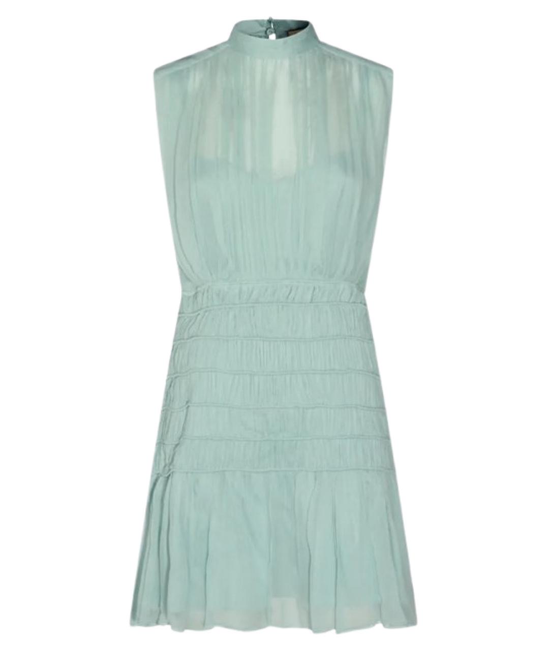 TWIN-SET Голубой вискозный сарафан, фото 1