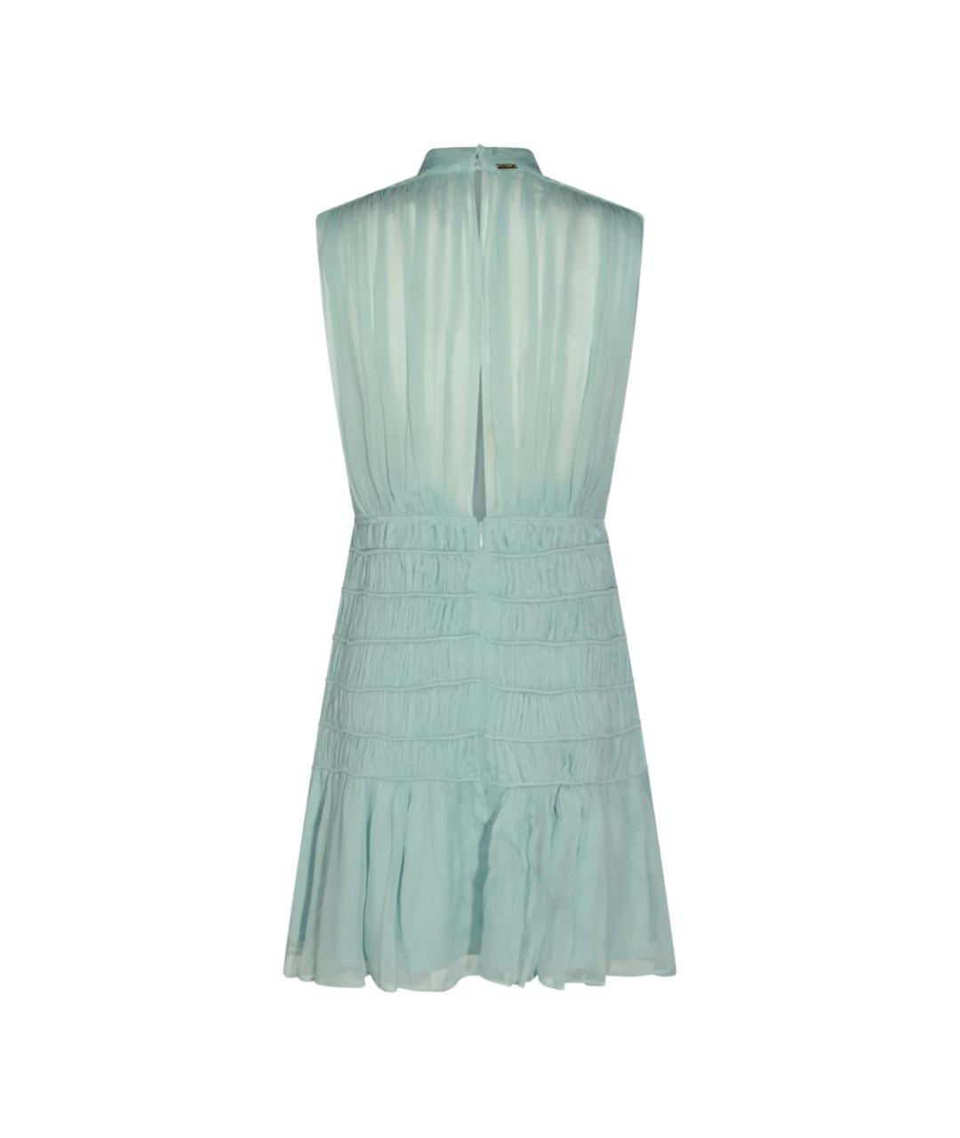 TWIN-SET Голубой вискозный сарафан, фото 2