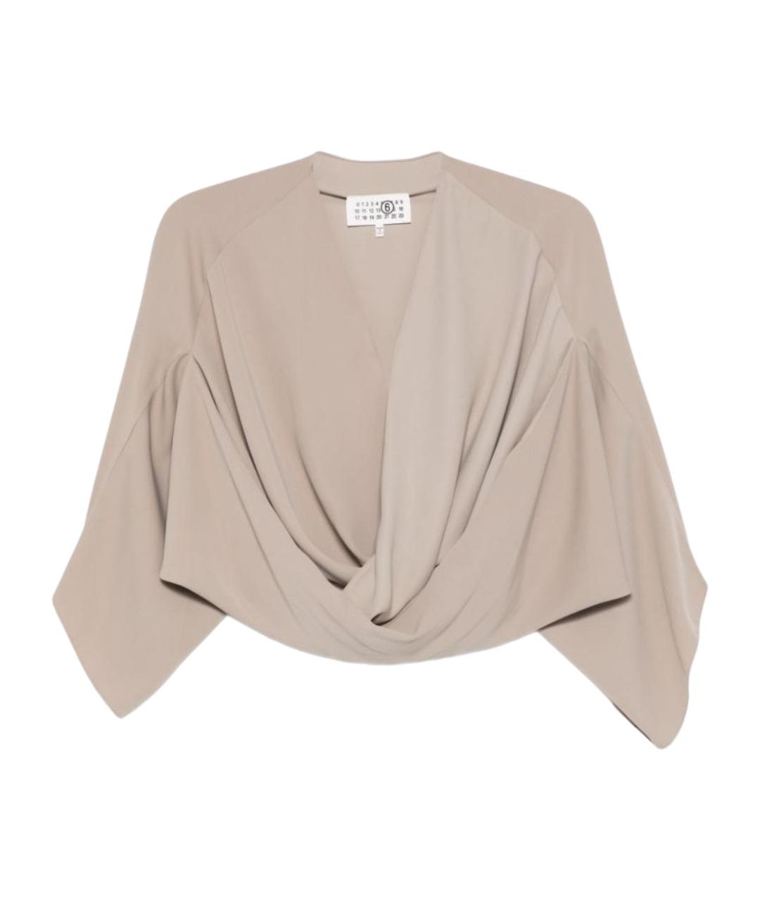 MM6 MAISON MARGIELA Бежевая блузы, фото 1