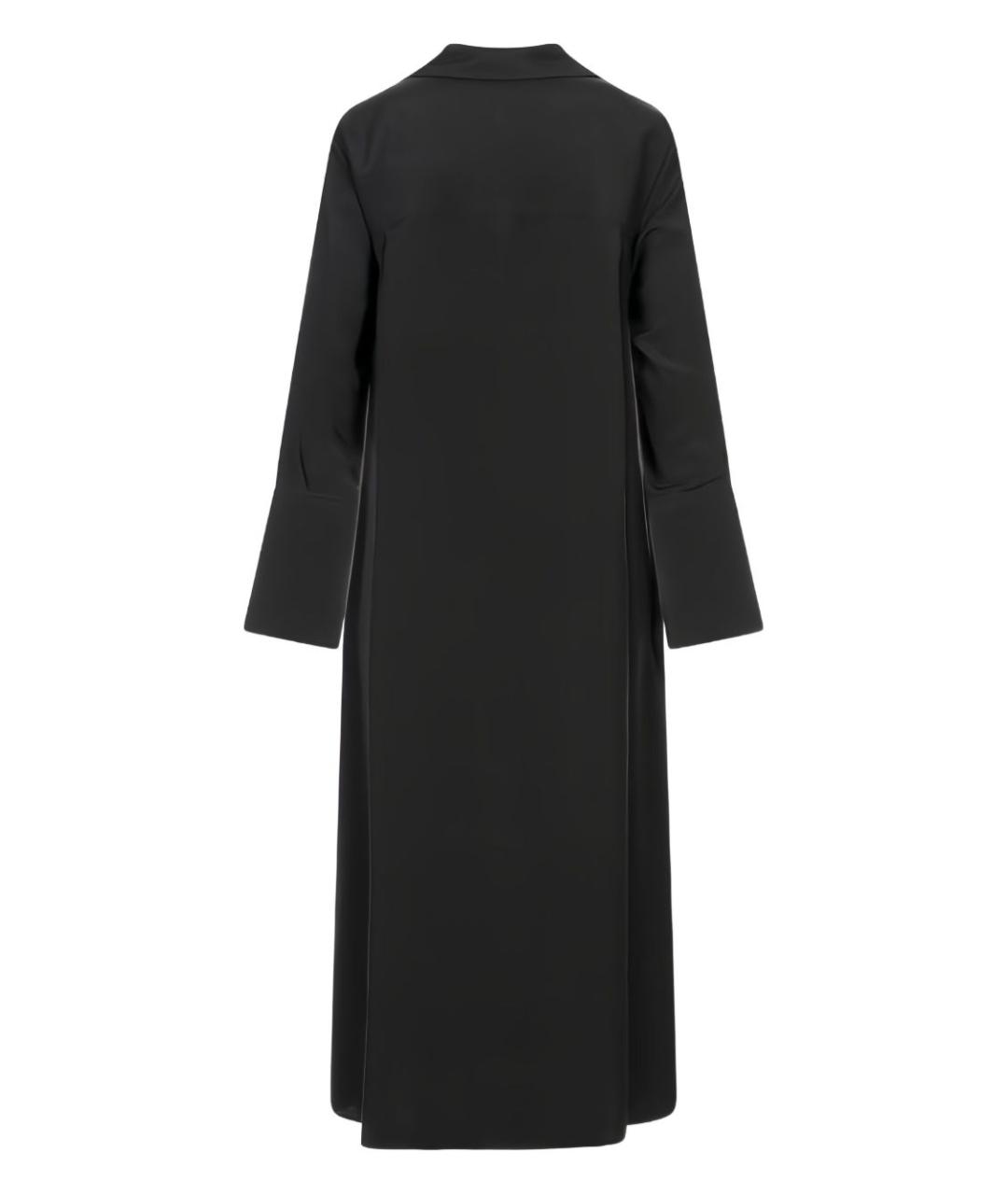 MAX MARA Черное шелковое повседневное платье, фото 4