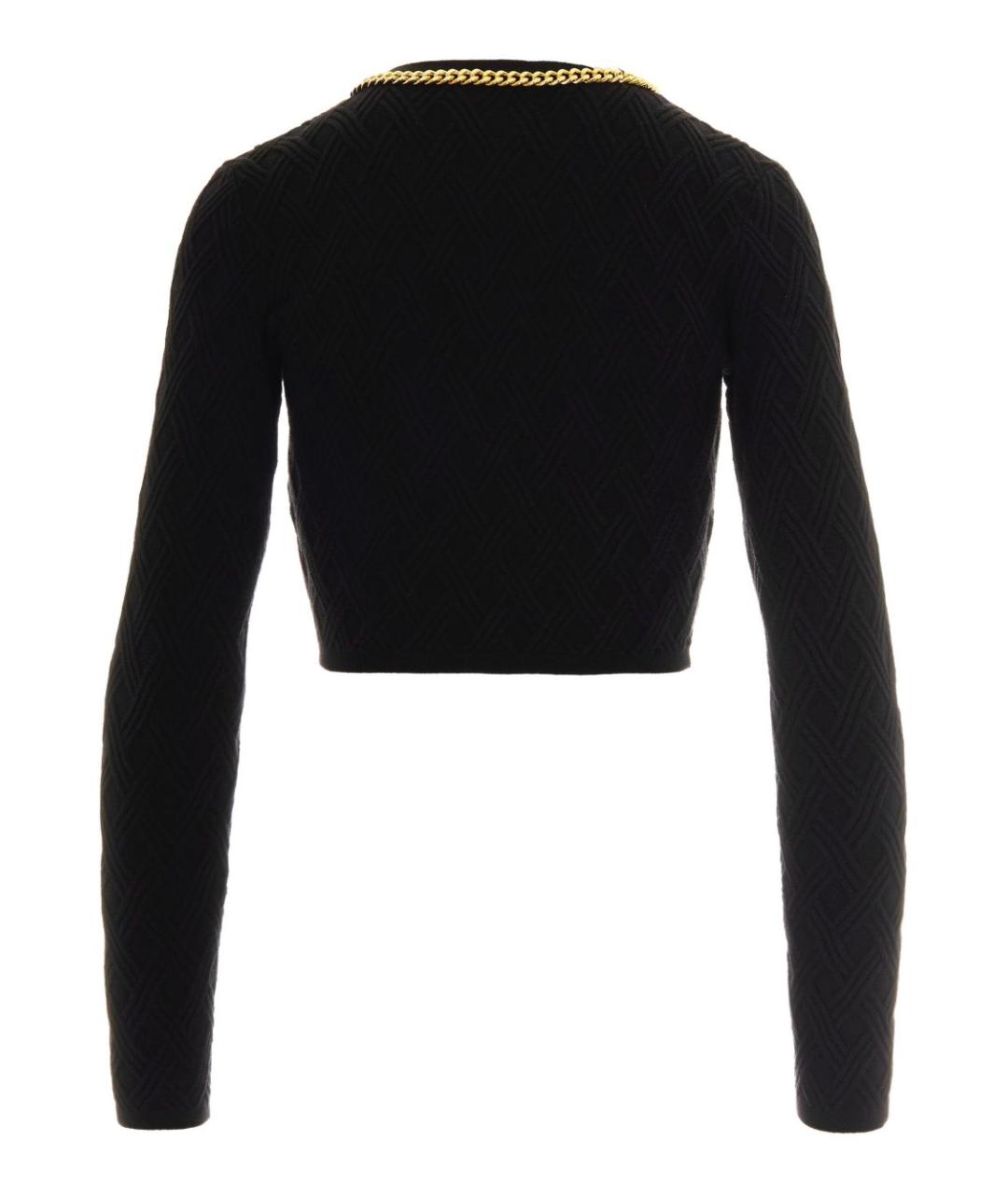 ELISABETTA FRANCHI Черный вискозный кардиган, фото 3