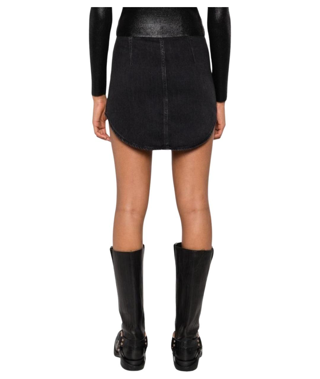 DIESEL Черная юбка миди, фото 4