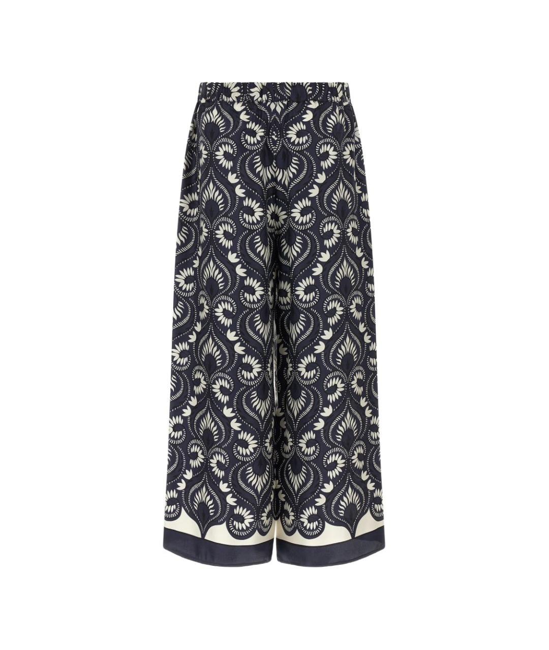 WEEKEND MAX MARA Мульти шелковые брюки широкие, фото 2