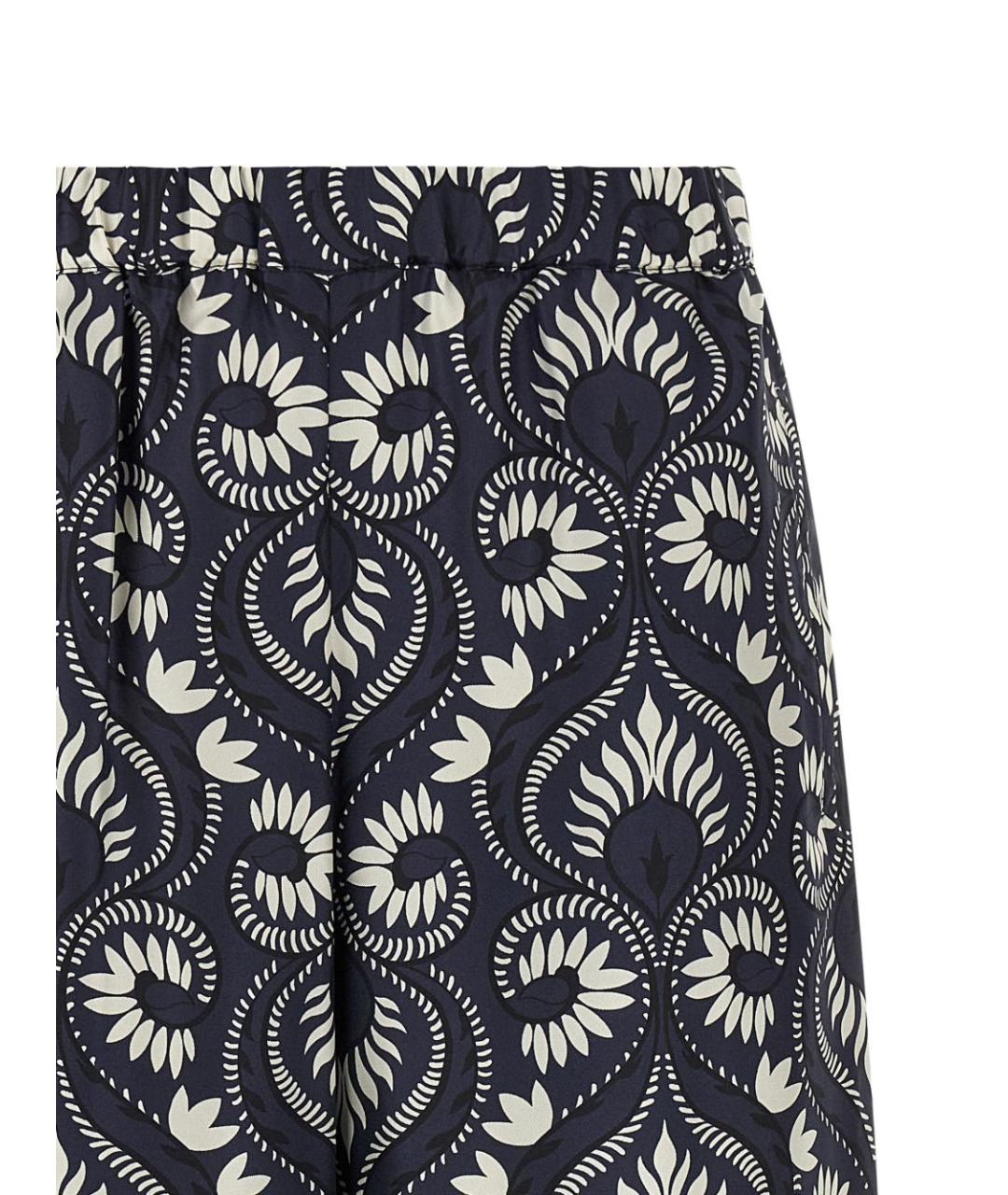 WEEKEND MAX MARA Мульти шелковые брюки широкие, фото 4