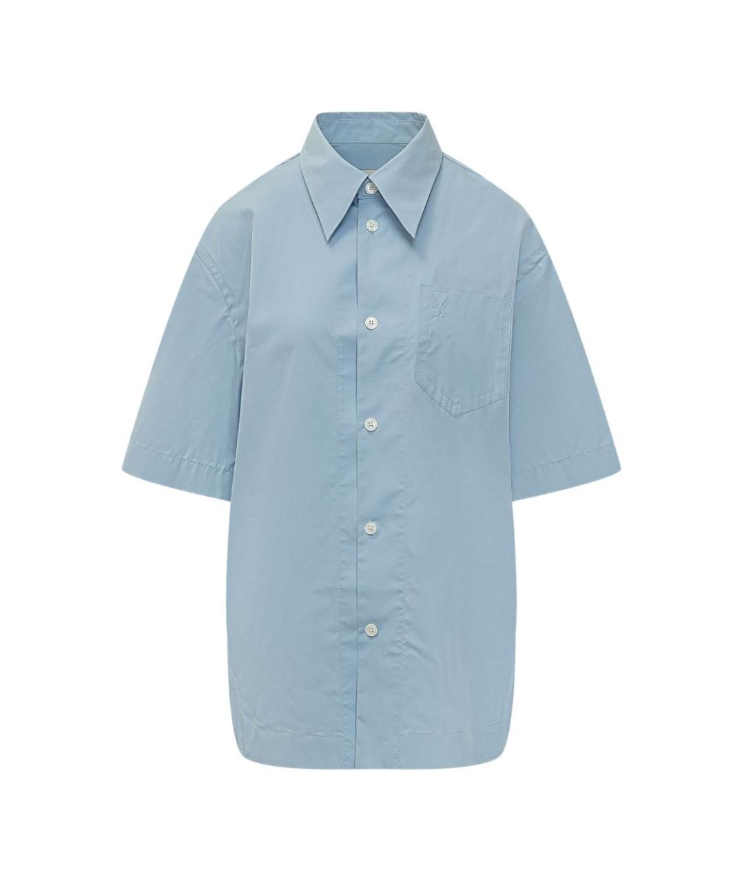 Ami Paris Голубая хлопковая рубашка, фото 1