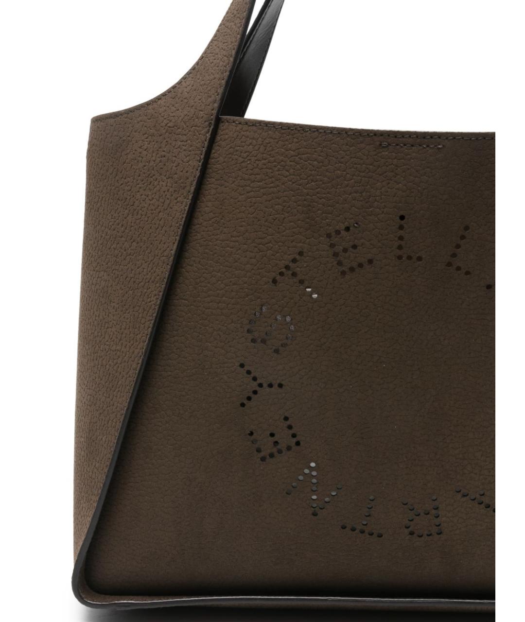 STELLA MCCARTNEY Коричневая сумка тоут из искусственной кожи, фото 5