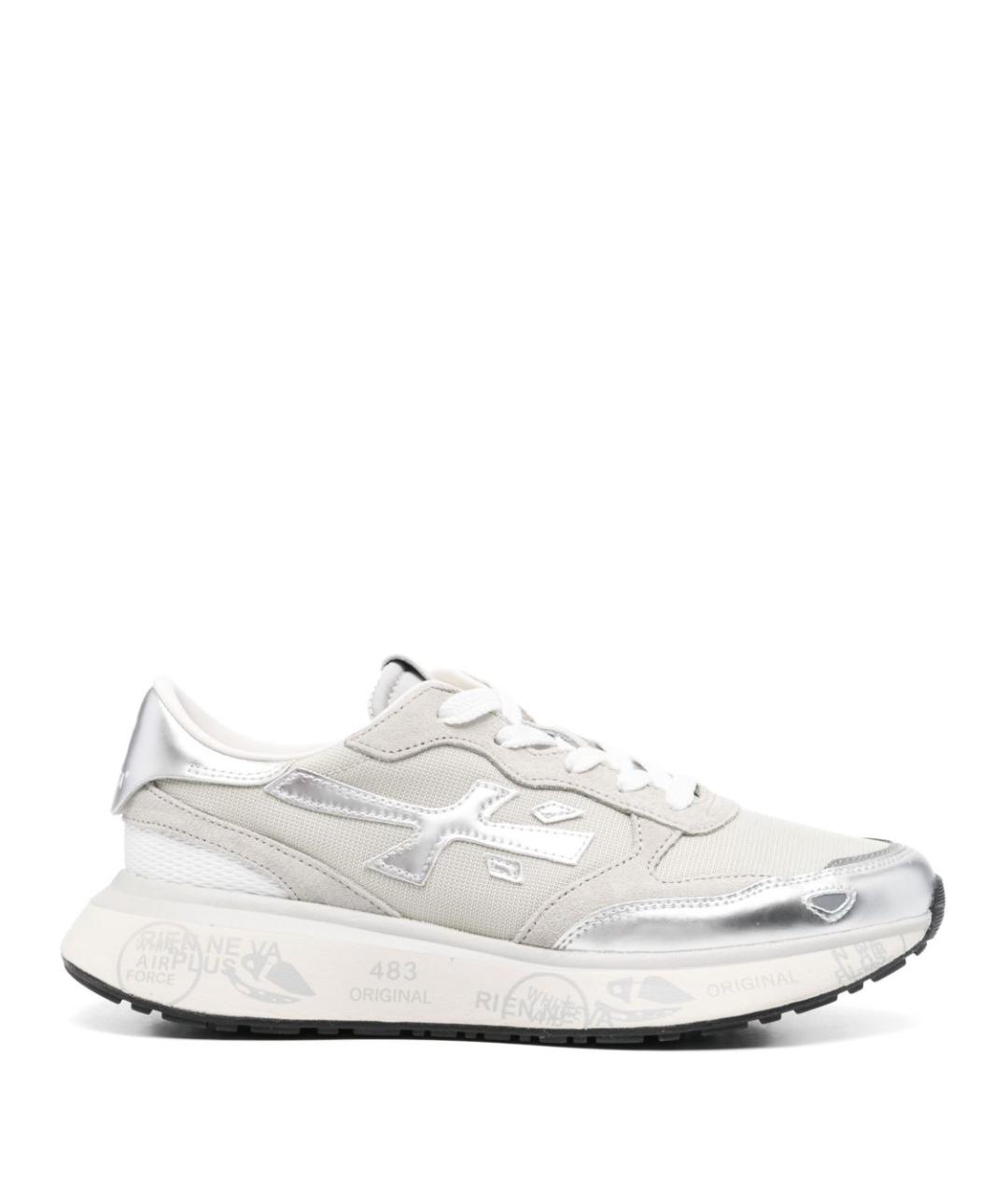 PREMIATA Белые текстильные кроссовки, фото 1