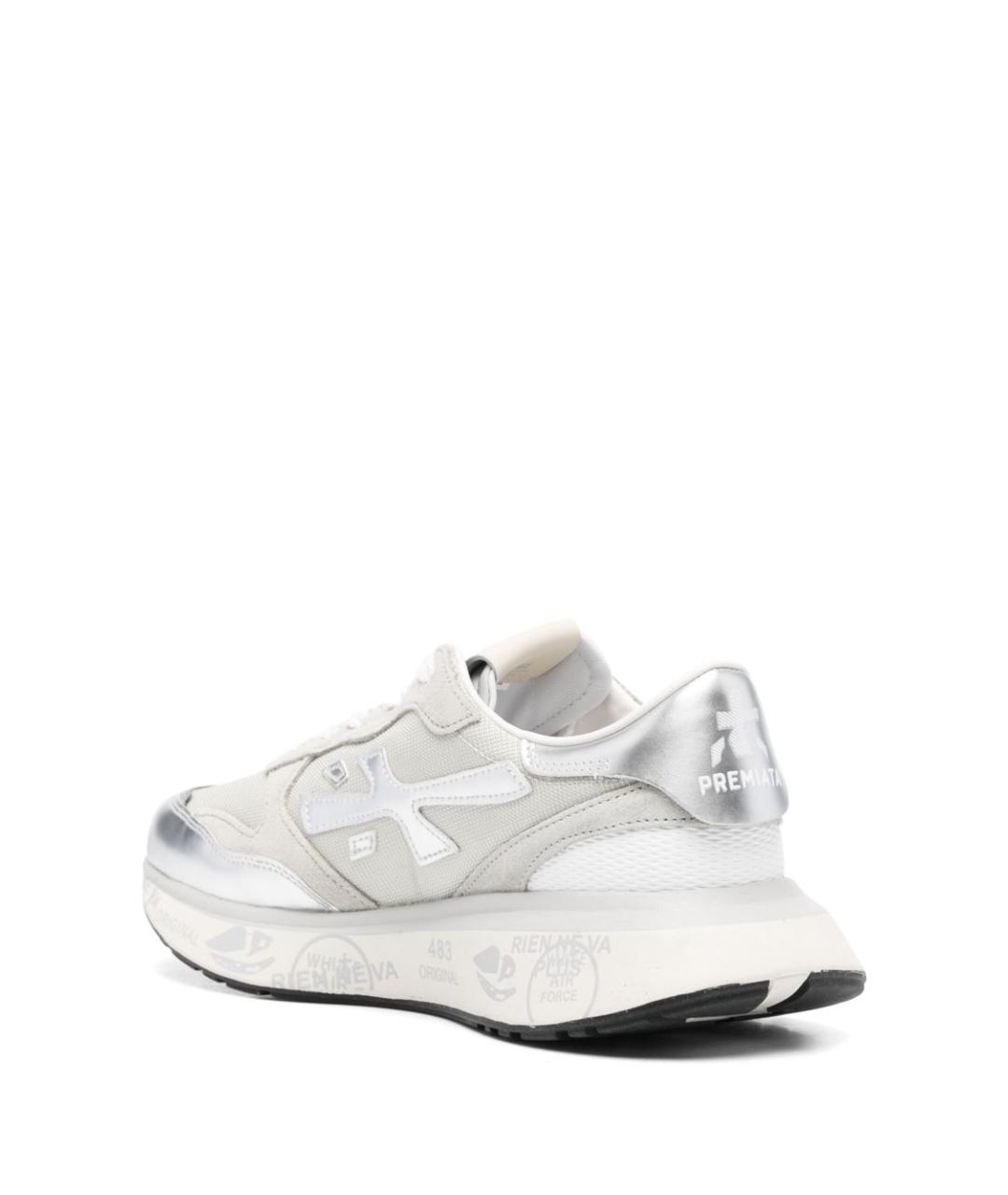 PREMIATA Белые текстильные кроссовки, фото 4