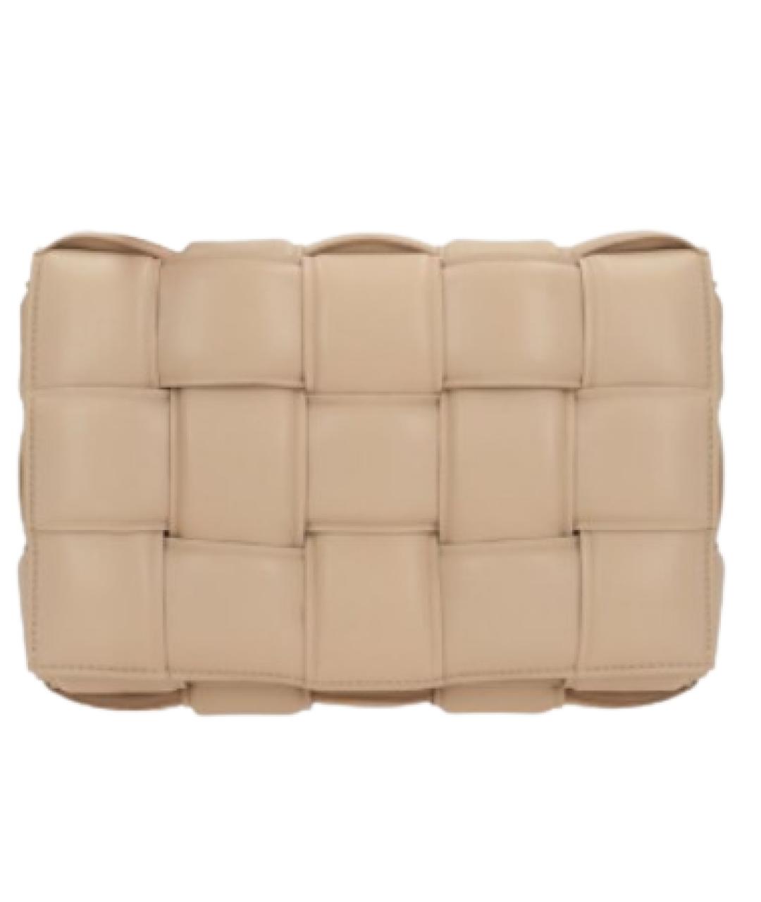 BOTTEGA VENETA Бежевая кожаная сумка через плечо, фото 1