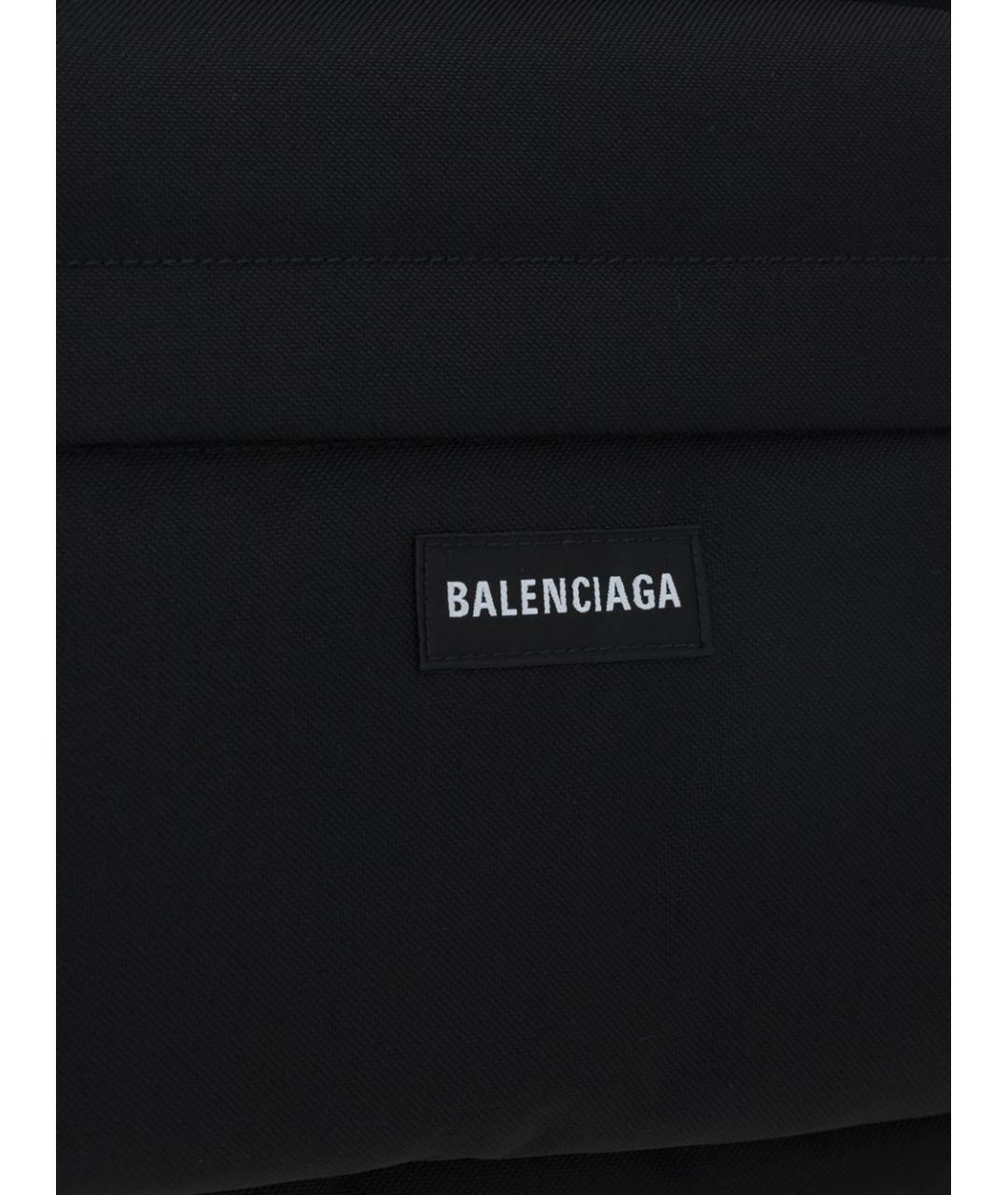 BALENCIAGA Черный тканевый рюкзак, фото 5