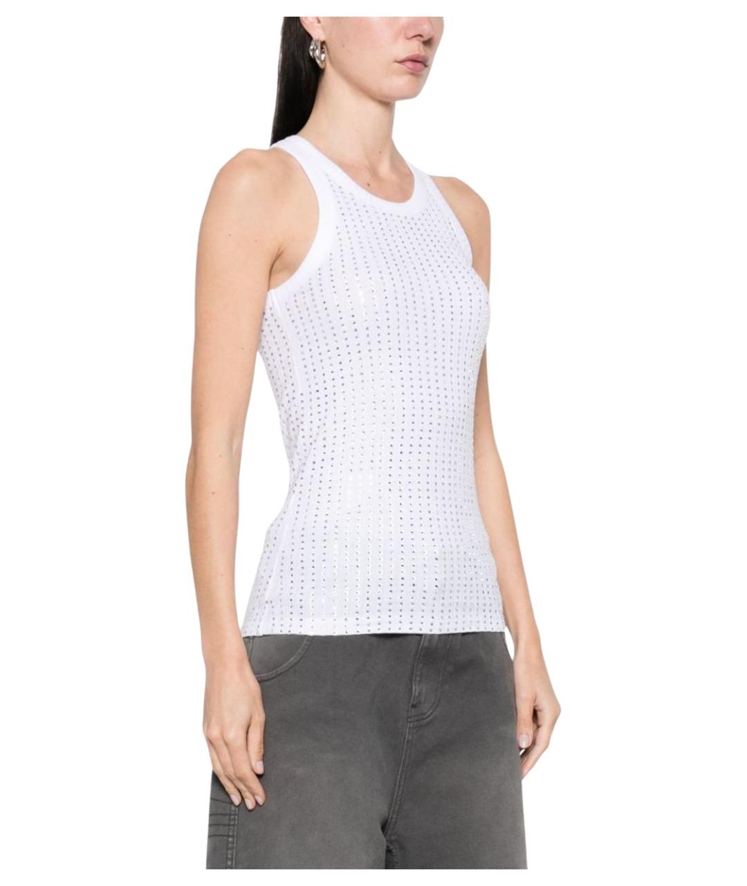 THE ATTICO Белая хлопковая майка, фото 2