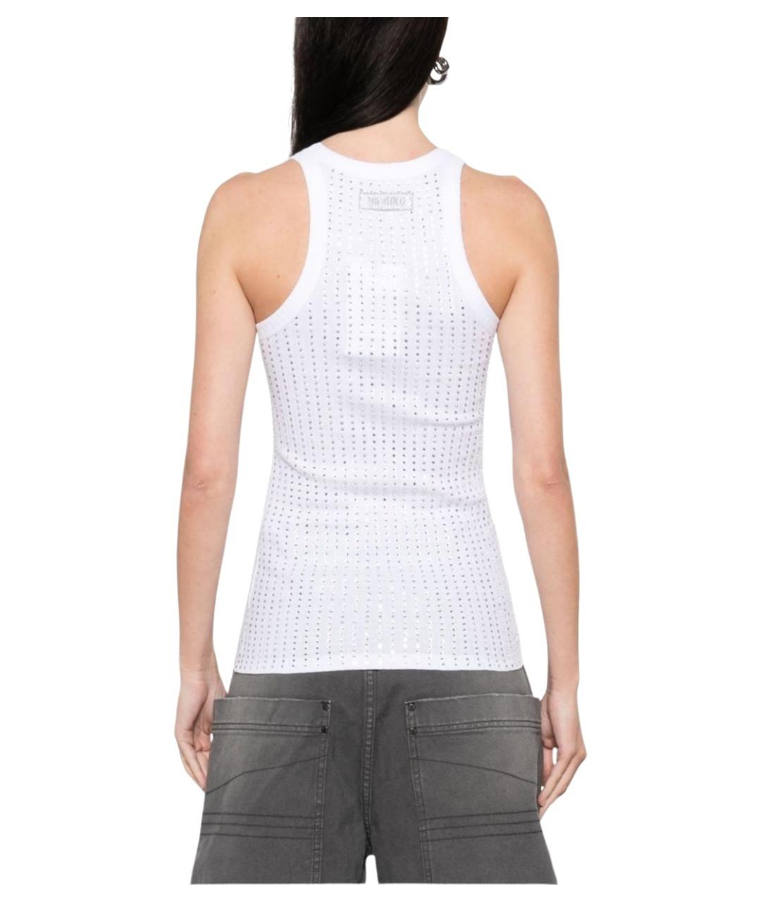 THE ATTICO Белая хлопковая майка, фото 4