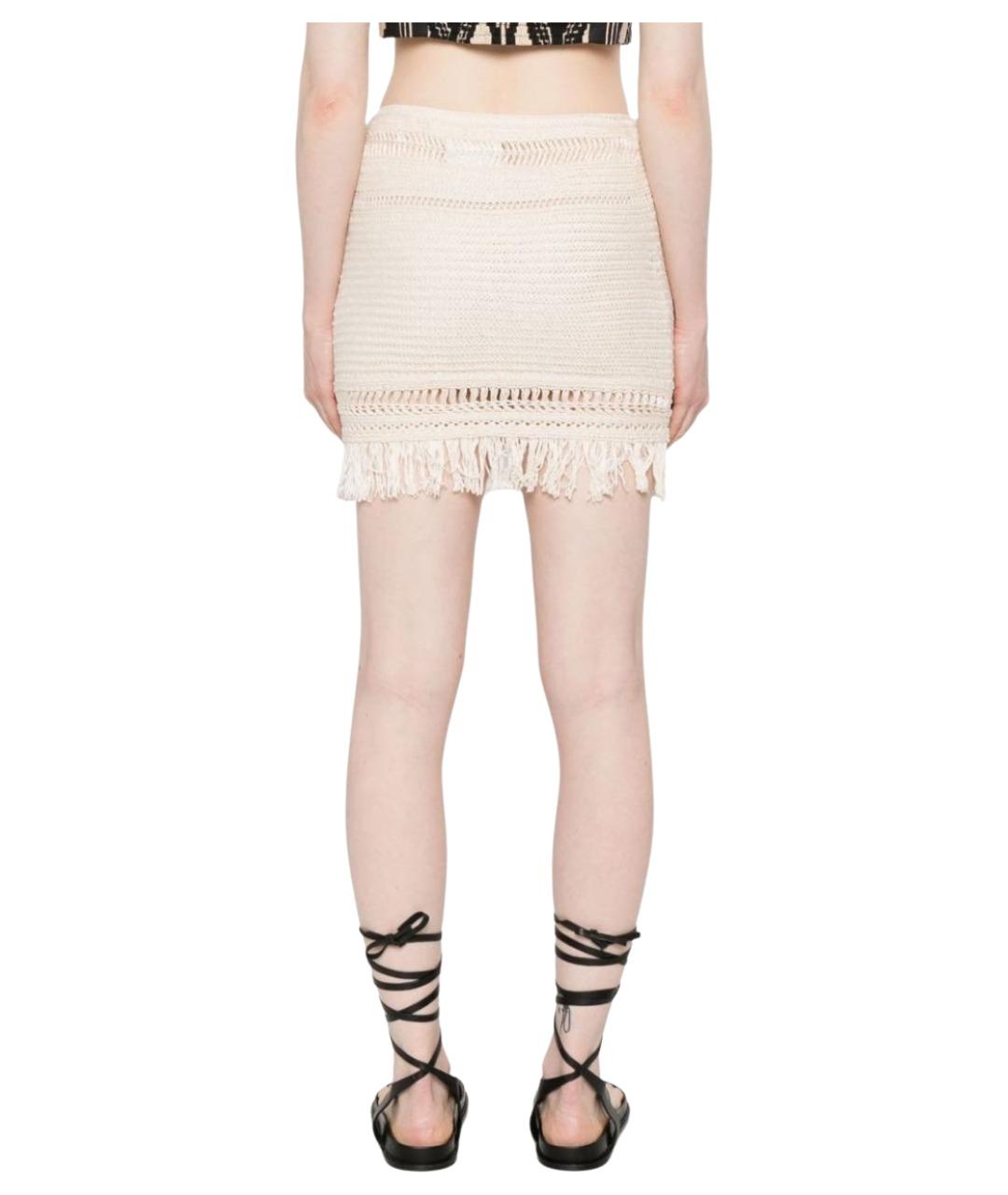 ISABEL MARANT Бежевая юбка миди, фото 4