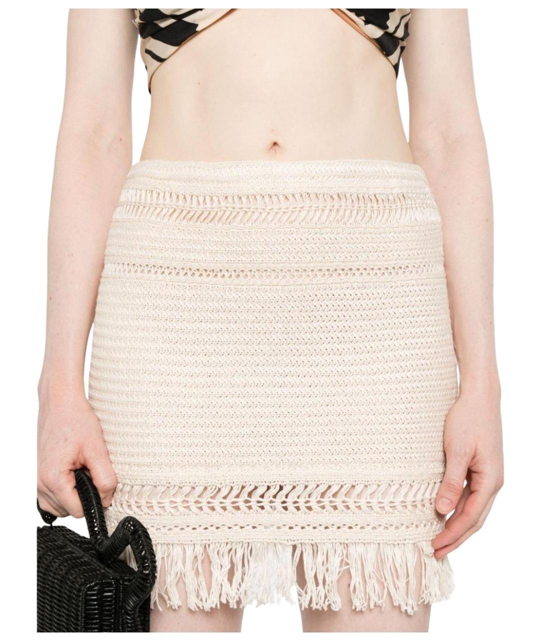 ISABEL MARANT Бежевая юбка миди, фото 3