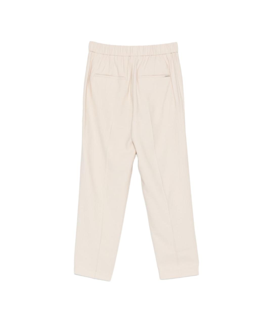 SEVENTY Бежевые вискозные прямые брюки, фото 2