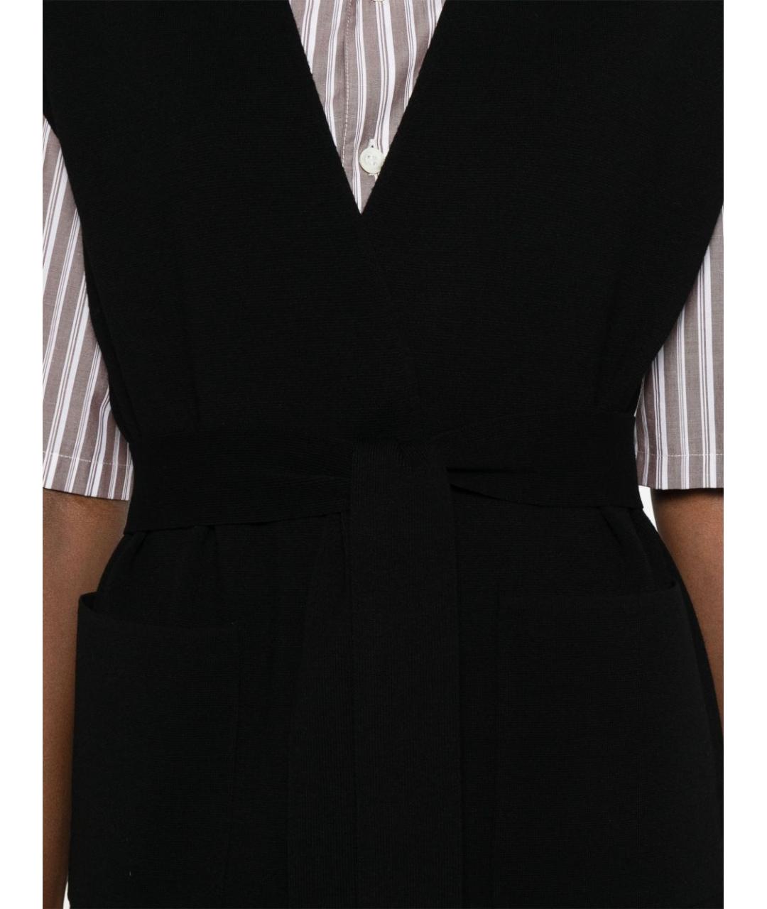 MAX MARA STUDIO Темно-синий вискозный жакет/пиджак, фото 5