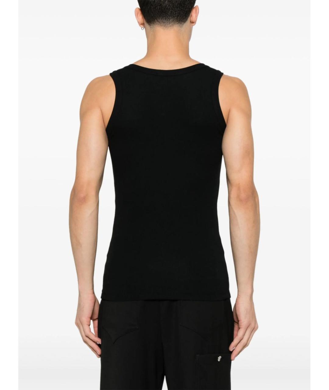 ALEXANDER MCQUEEN Черная хлопковая майка, фото 3