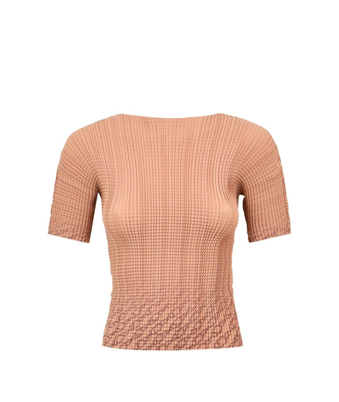 HERNO Коричневая хлопковая футболка, фото 1