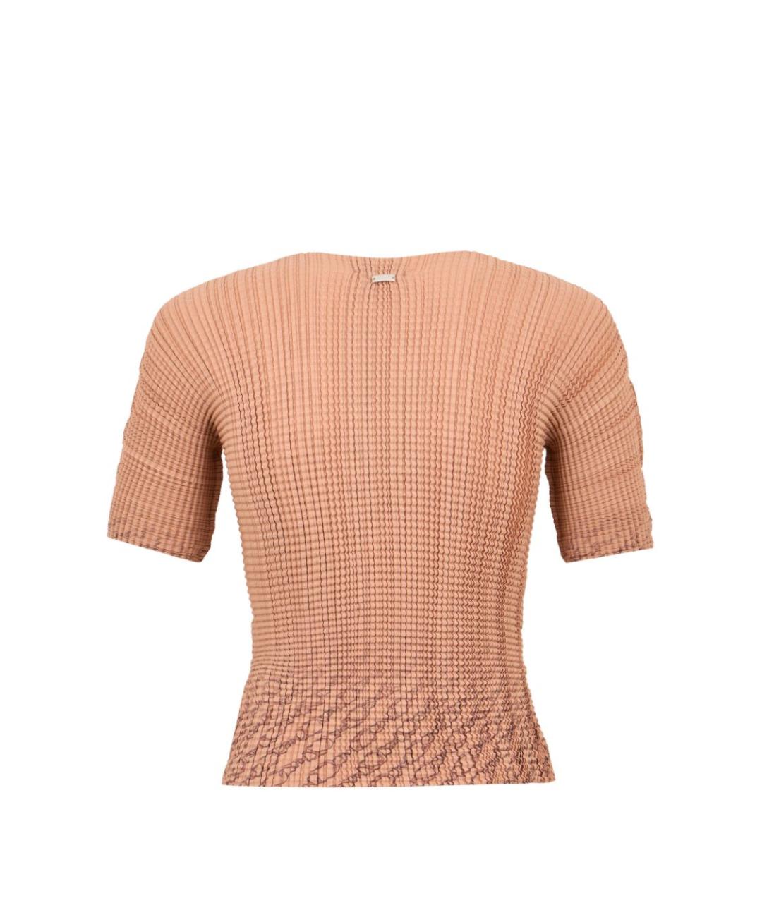 HERNO Коричневая хлопковая футболка, фото 2