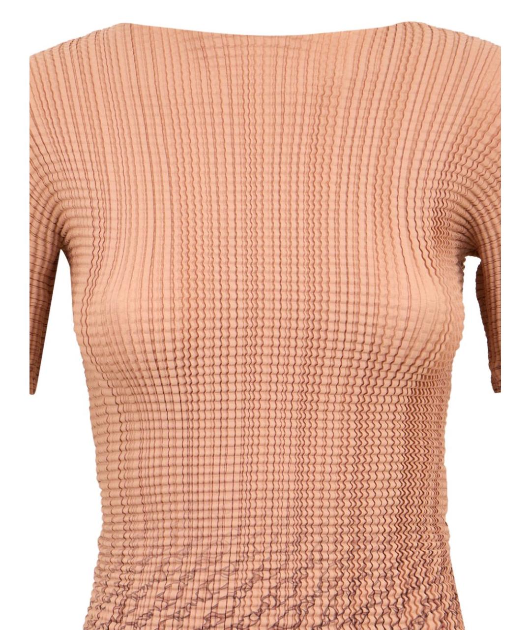 HERNO Коричневая хлопковая футболка, фото 3