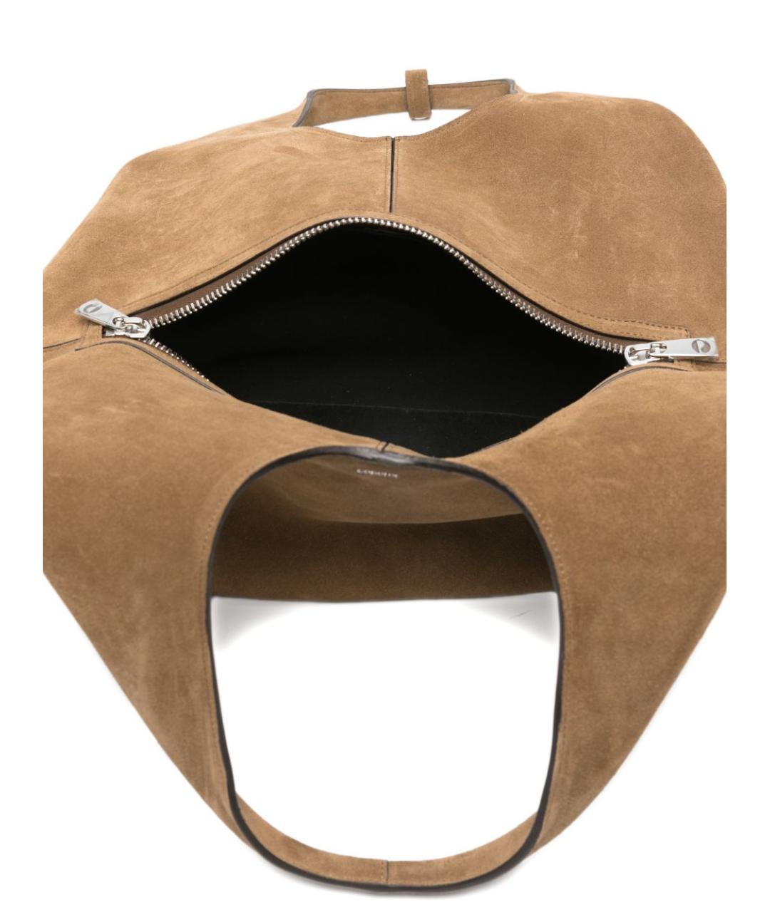 COPERNI Коричневая замшевая сумка тоут, фото 4