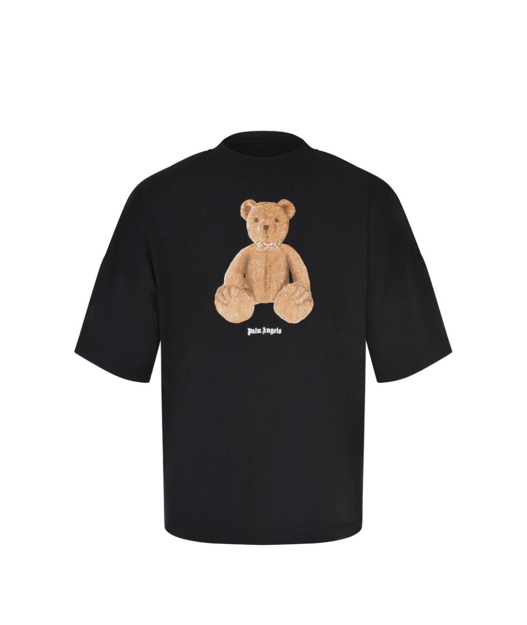 PALM ANGELS Черная хлопковая футболка, фото 1