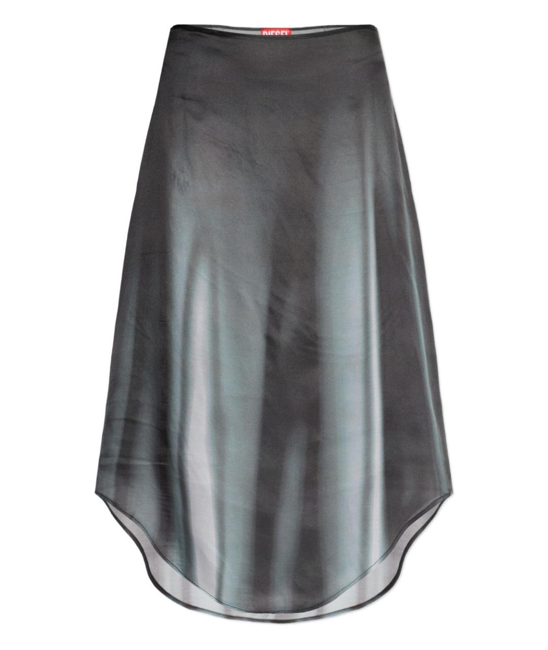 DIESEL Серая юбка миди, фото 1