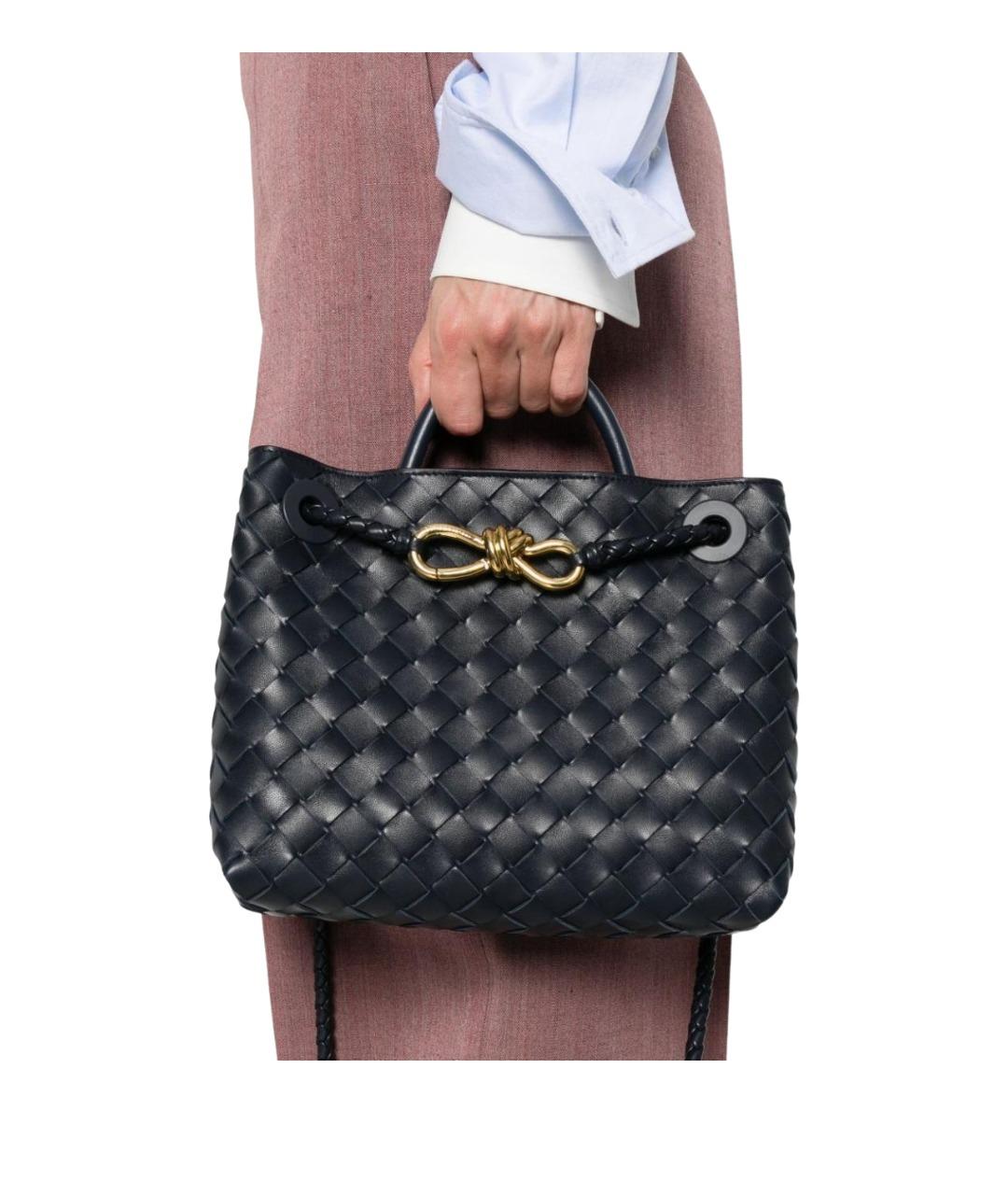 BOTTEGA VENETA Черная кожаная сумка тоут, фото 2