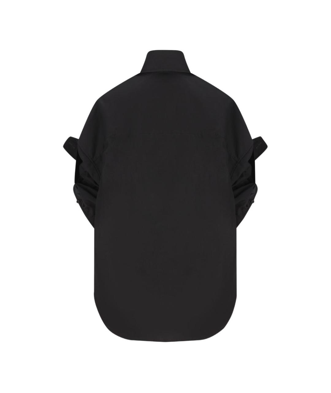BALENCIAGA Черная хлопковая рубашка, фото 3