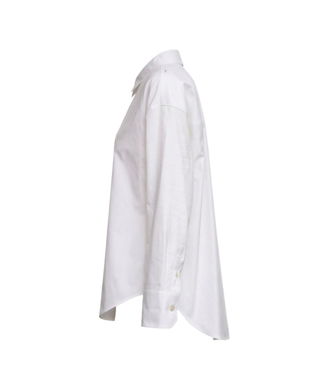 'S MAX MARA Белая хлопковая рубашка, фото 2