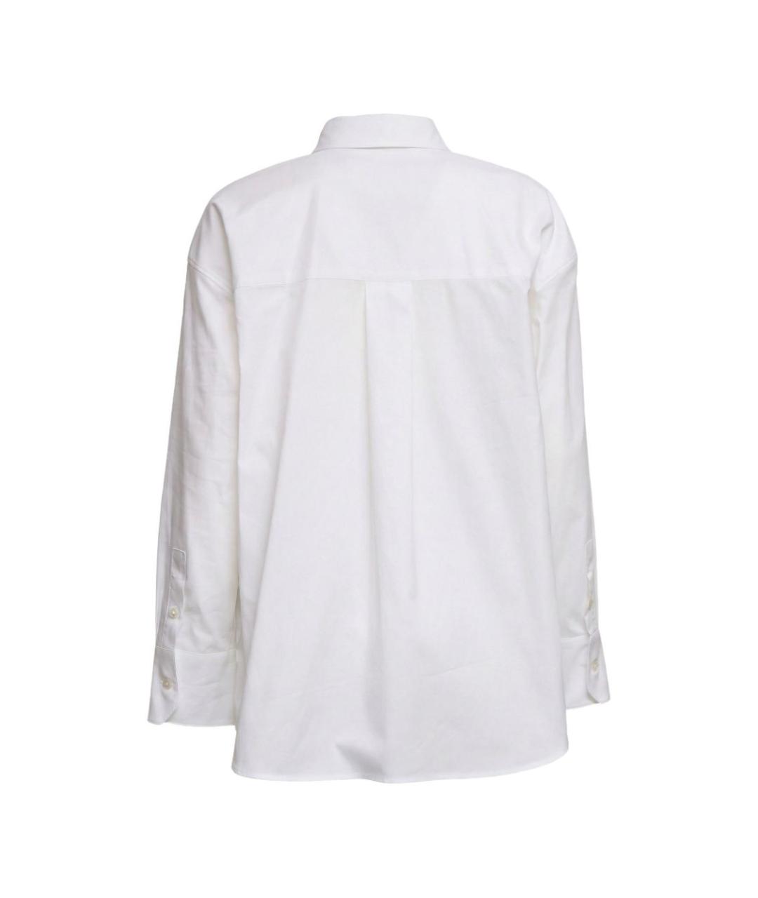 'S MAX MARA Белая хлопковая рубашка, фото 3