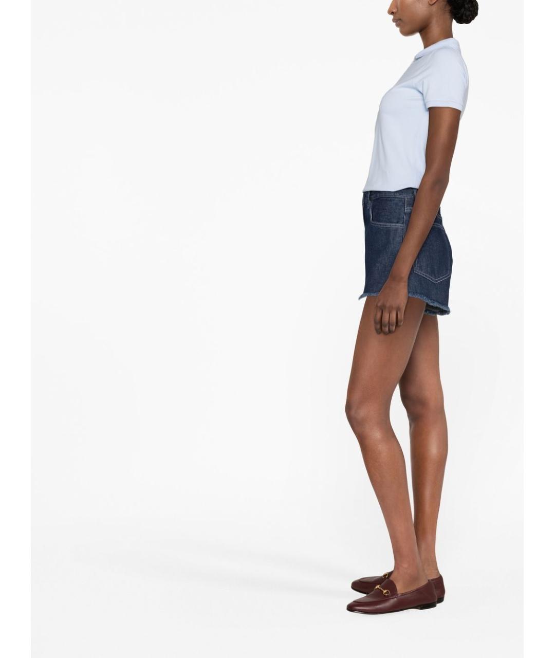 RALPH LAUREN Голубая хлопковая футболка, фото 4