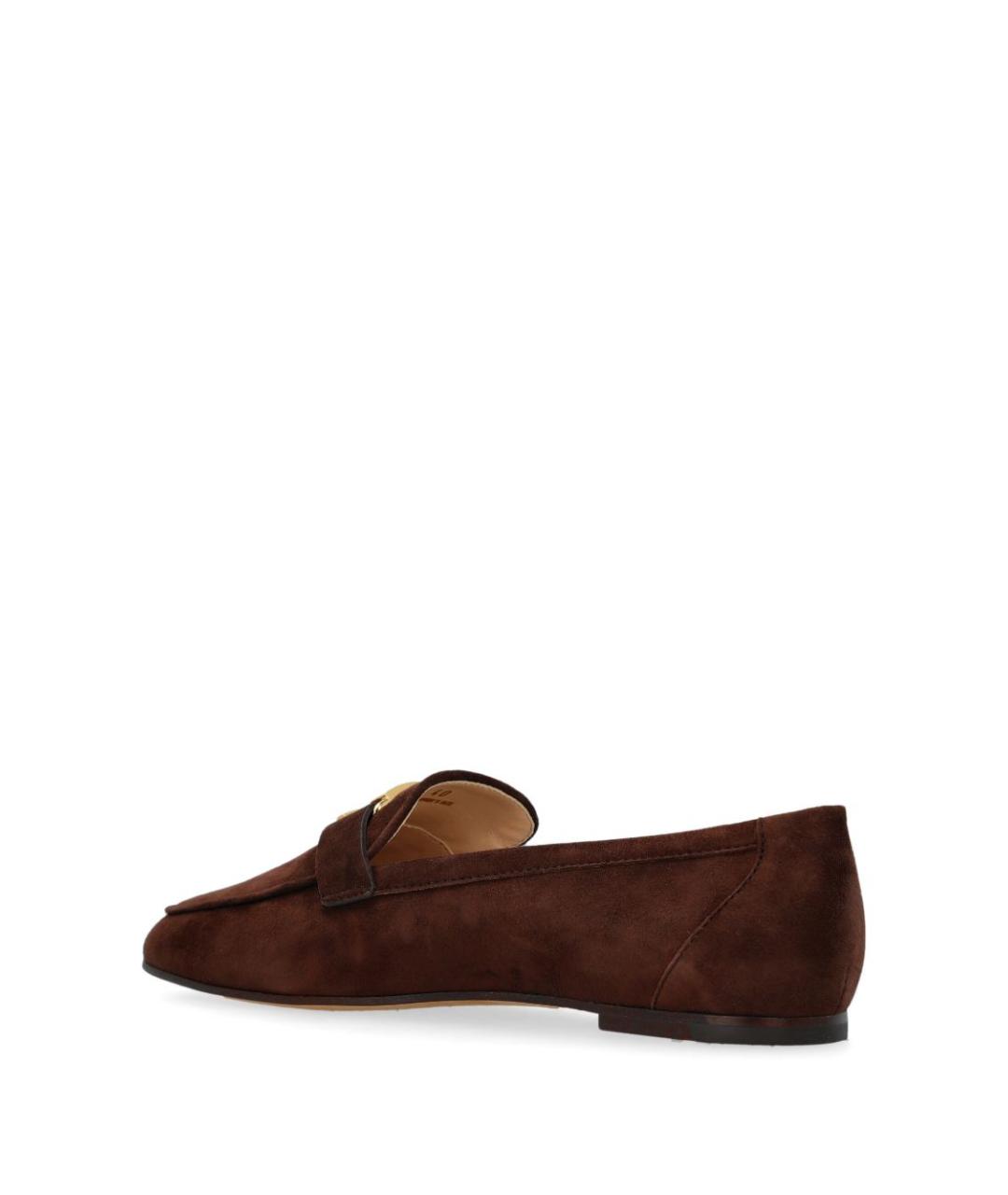 TOD'S Коричневые замшевые лоферы, фото 4